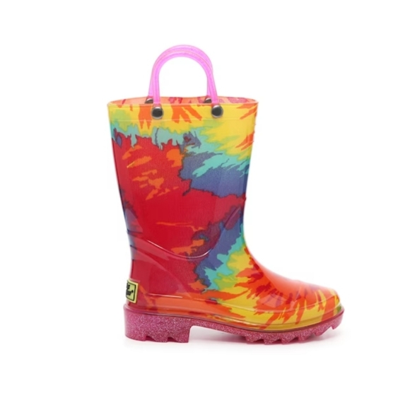 NIB Kids Tie Dye Rainboot Multicolor Western Chief Toddler Size 7 - Picture 2 of 15
